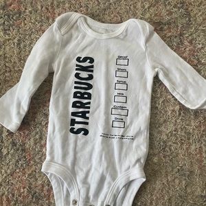 Starbucks onesie